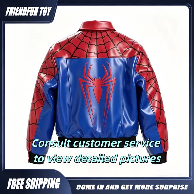 Men'S Fashion Leather Jacket - The Amazing Spider-Man Leather Brand New
