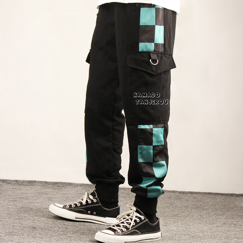 Men'S Fashion Overalls - Anime COSPLAY Overalls Kamado Tanjirou Agatsuma