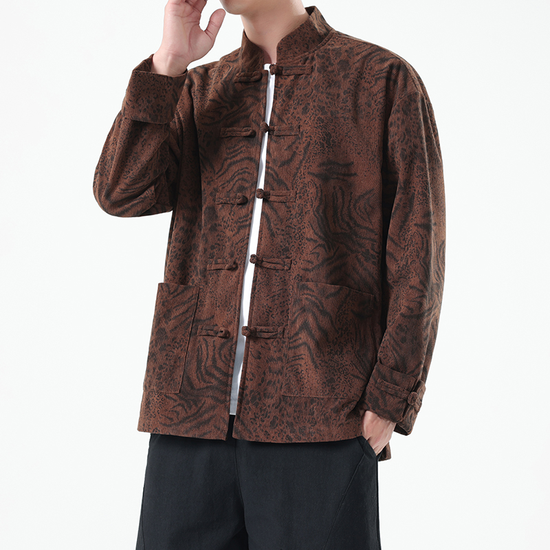Corduroy Jacket Men - Autumn Chinese Style Corduroy Jacket Men