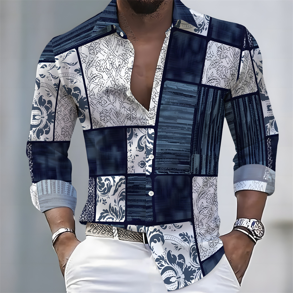 Mens Fashion Wear - Men's Light Luxury Style Color Block