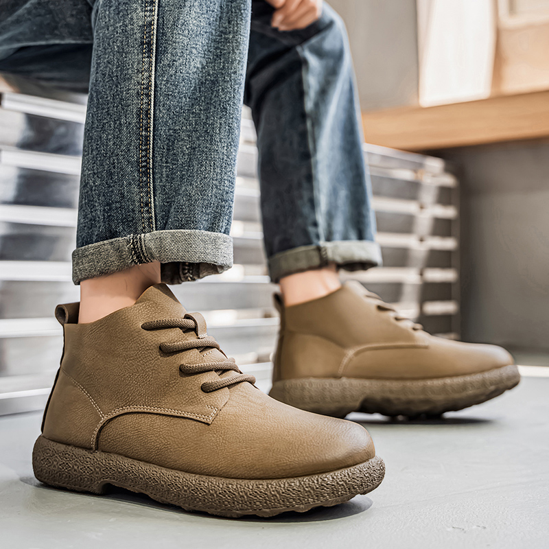 Men'S Fashion For 30 Year Olds - Men Ankle Boots Brown Short Boots