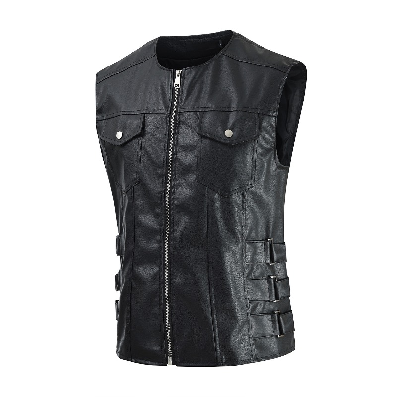 Men'S Fashion Leather Jacket - Spring and Autumn Koreanstyle Men's Casual