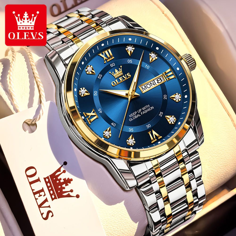 Mens Fashion Watch - OLEVS Brand Fashion men's watches stainless