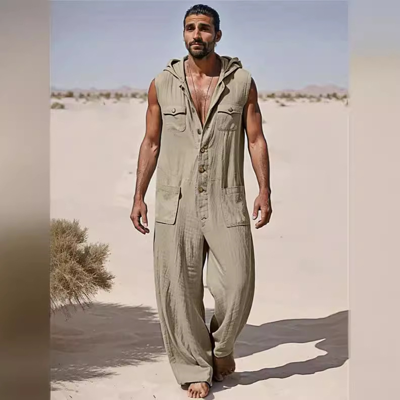 Men'S Fashion Overalls - European American Men's Street Fashion Workwear