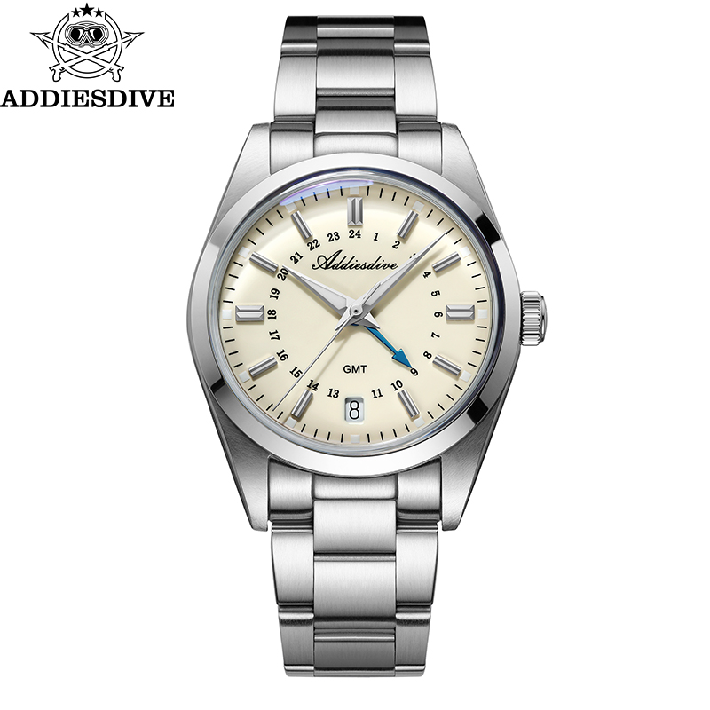 Mens Fashion Watch - ADDIESDIVE Hot Brand 36mm Luxury GMT