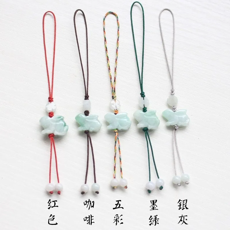 Men'S Fashion Rings - Customization Natural Emerald Chinese Rabbit DIY