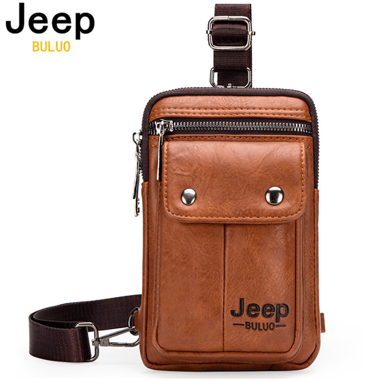 Fashion Harness Men - JEEP BULUO Small Multi-function Sling Crossbody