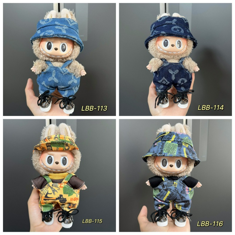 Men'S Fashion Overalls - Vintage Printed Wide Brimmed Hat and