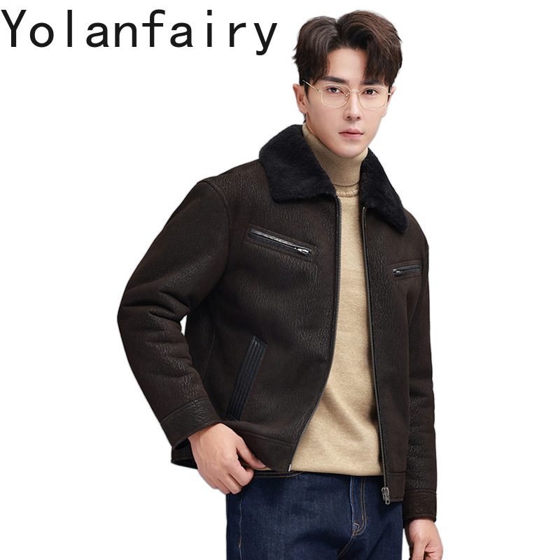 YOLANFAIRY Vintage Fashion Nat - огляд і ціна Men'S Fashion Leather Jacket