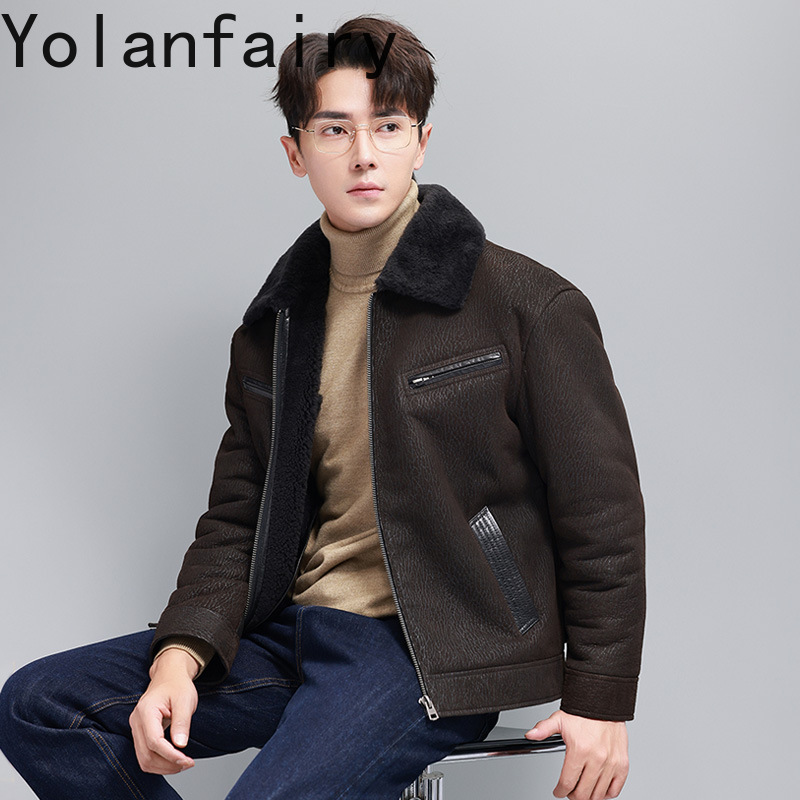 YOLANFAIRY Vintage Fashion Nat - огляд і ціна Men'S Fashion Leather Jacket