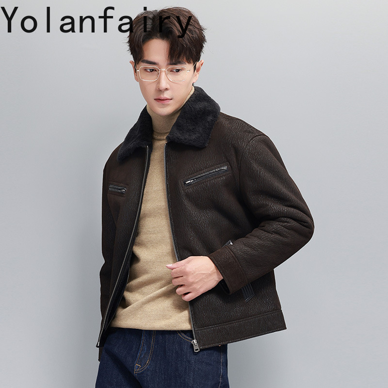 YOLANFAIRY Vintage Fashion Nat - огляд і ціна Men'S Fashion Leather Jacket