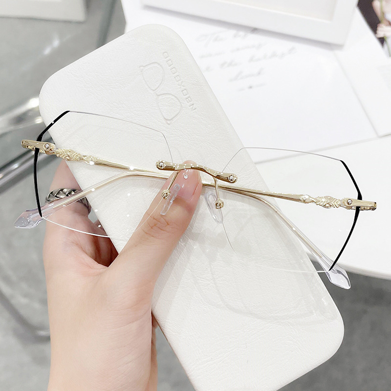 Rimless Myopia Glasses Women V - огляд і ціна Men'S Fashion Rimless Glasses