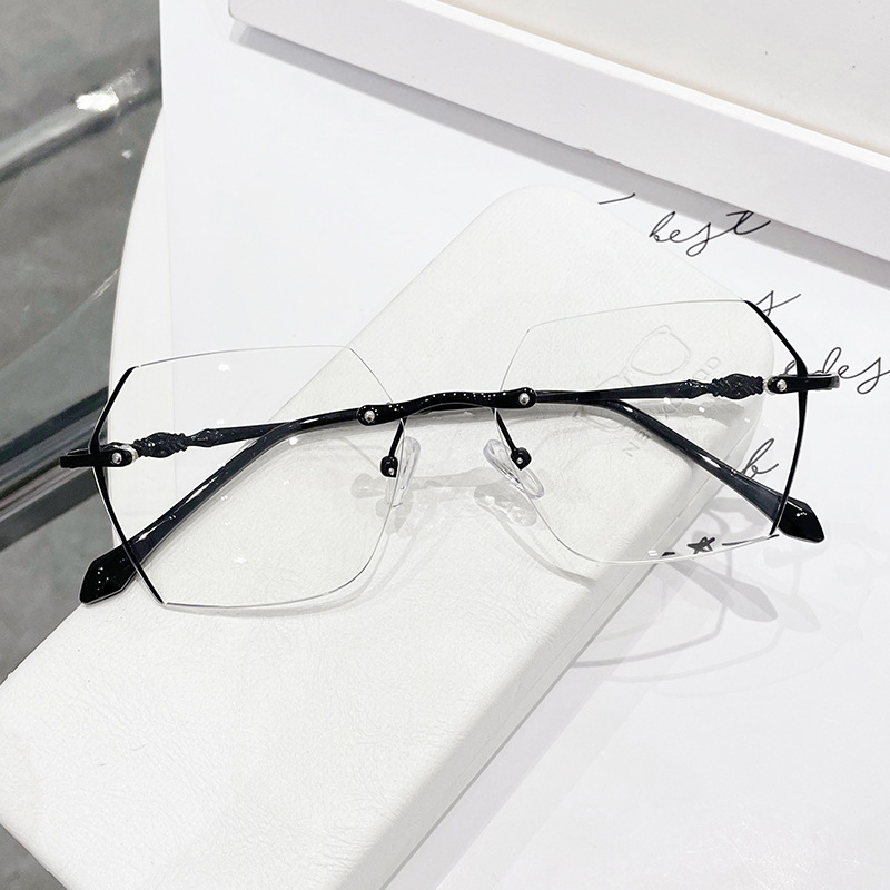 Rimless Myopia Glasses Women V - огляд і ціна Men'S Fashion Rimless Glasses