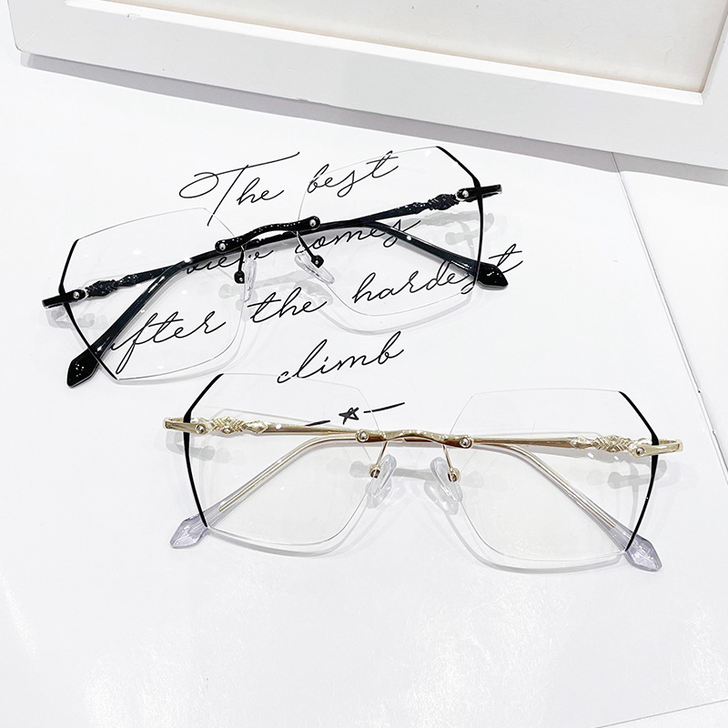 Rimless Myopia Glasses Women V - огляд і ціна Men'S Fashion Rimless Glasses