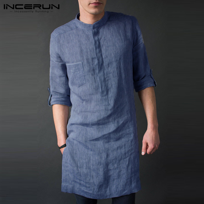 INCERUN Men's Long Sleeve Midi - огляд і ціна Men'S Fashion Kurta