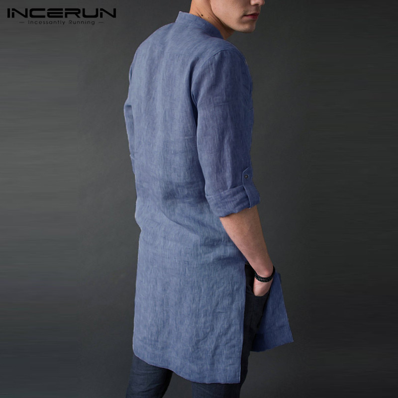 INCERUN Men's Long Sleeve Midi - огляд і ціна Men'S Fashion Kurta