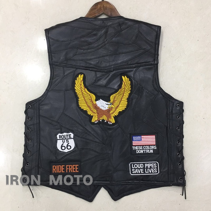 NEW Motorcycle Vests Men Cafe  - огляд і ціна Men'S Fashion Leather Jacket