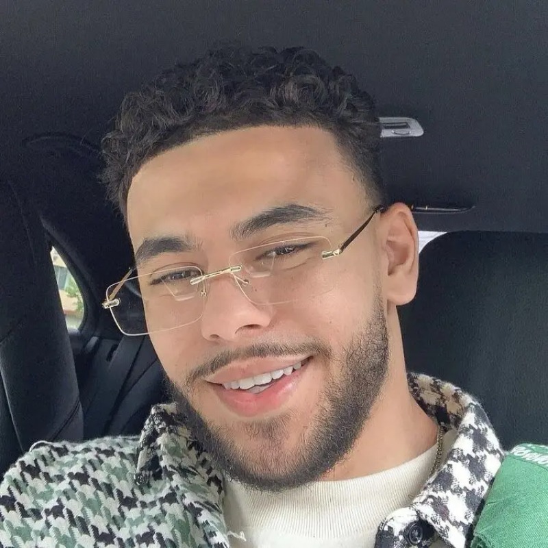Rimless Small Glasses Man Styl - огляд і ціна Men'S Fashion Rimless Glasses