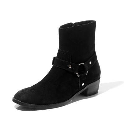 New Brown /Black Suede Leather - огляд і ціна Fashion Harness Men