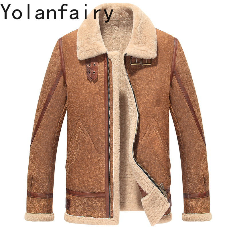 YOLANFAIRY Real Leather Jacket - огляд і ціна Men'S Fashion Leather Jacket