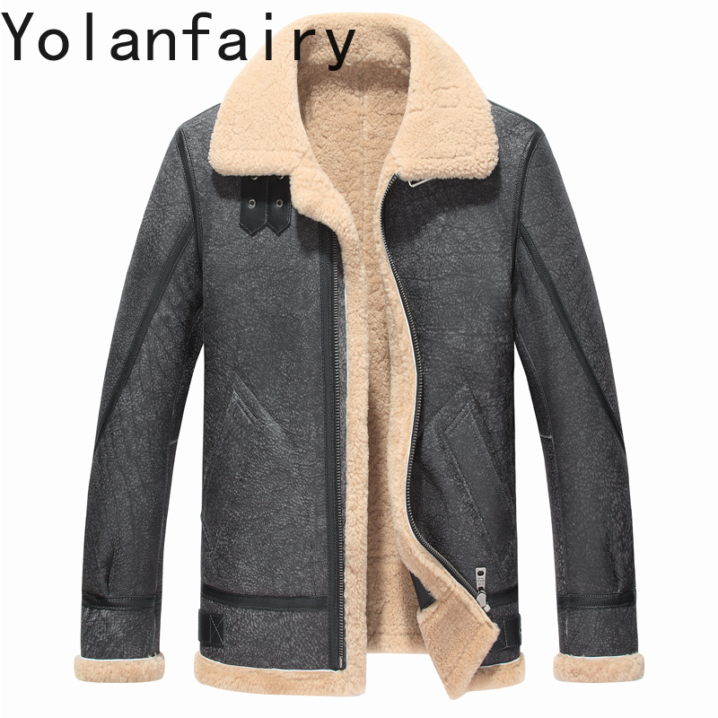 YOLANFAIRY Real Leather Jacket - огляд і ціна Men'S Fashion Leather Jacket