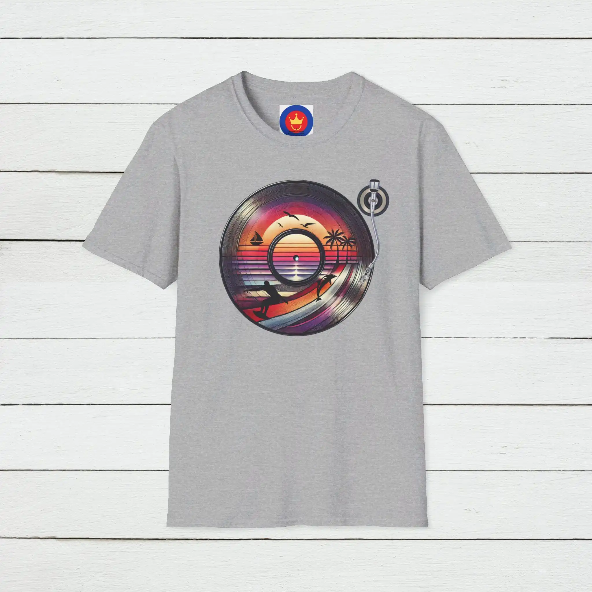Retro Beach Vinyl T Shirt Vint - огляд і ціна Men'S Fashion 70S