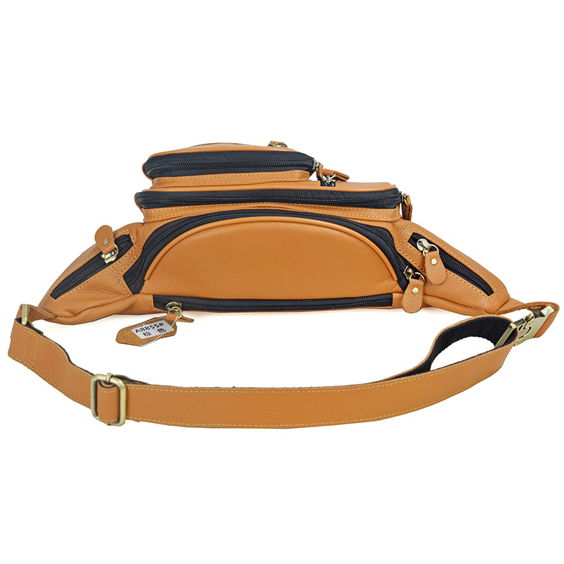 Men Genuine Leather Waist Pack - огляд і ціна Fashion Harness Men