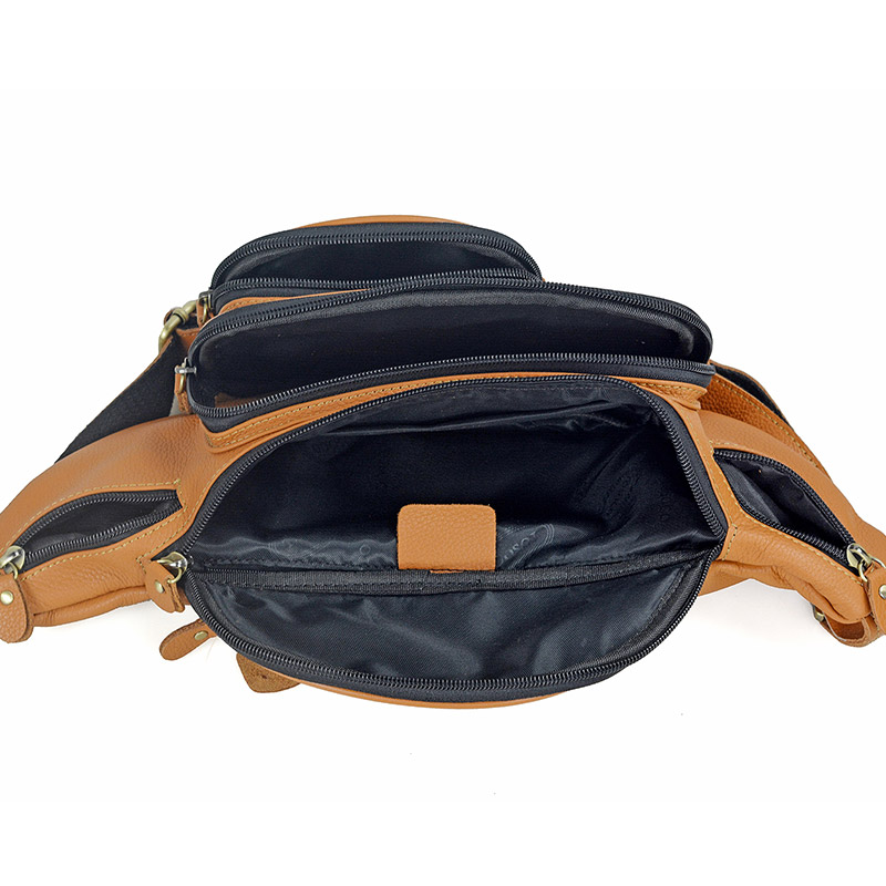 Men Genuine Leather Waist Pack - огляд і ціна Fashion Harness Men