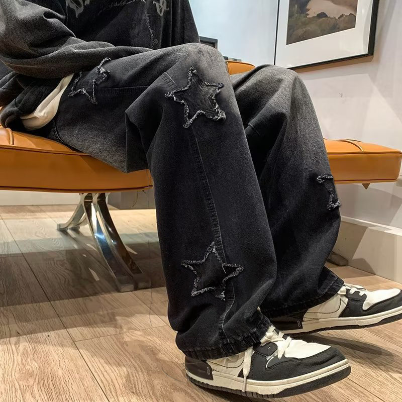 New Men's Star Embroidered Fas - огляд і ціна Men'S Fashion Nova Jeans