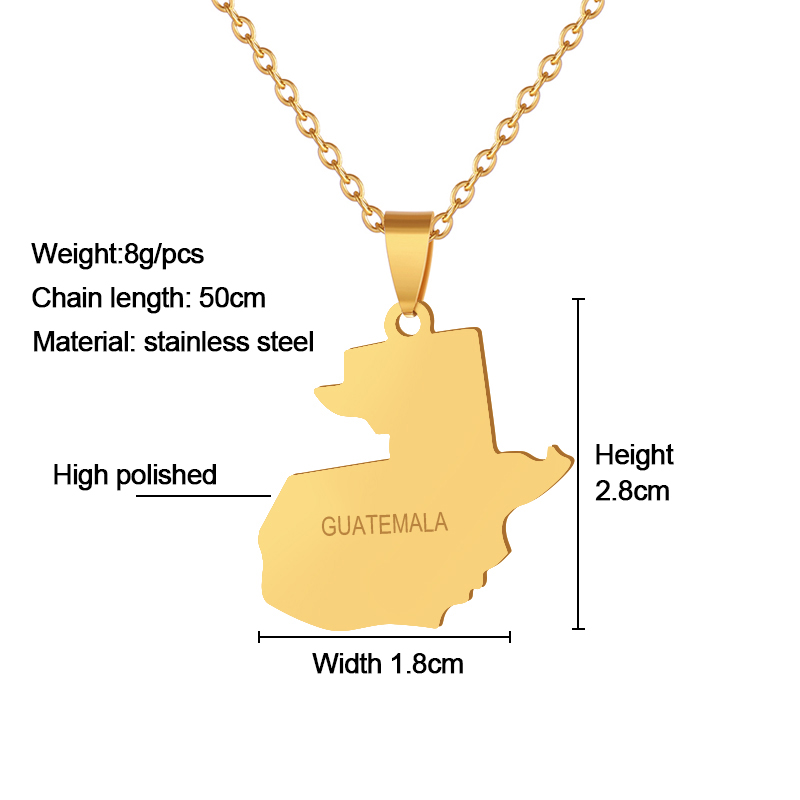 SONYA Guatemala Map Pendant Ne - огляд і ціна Men'S Fashion Guatemala