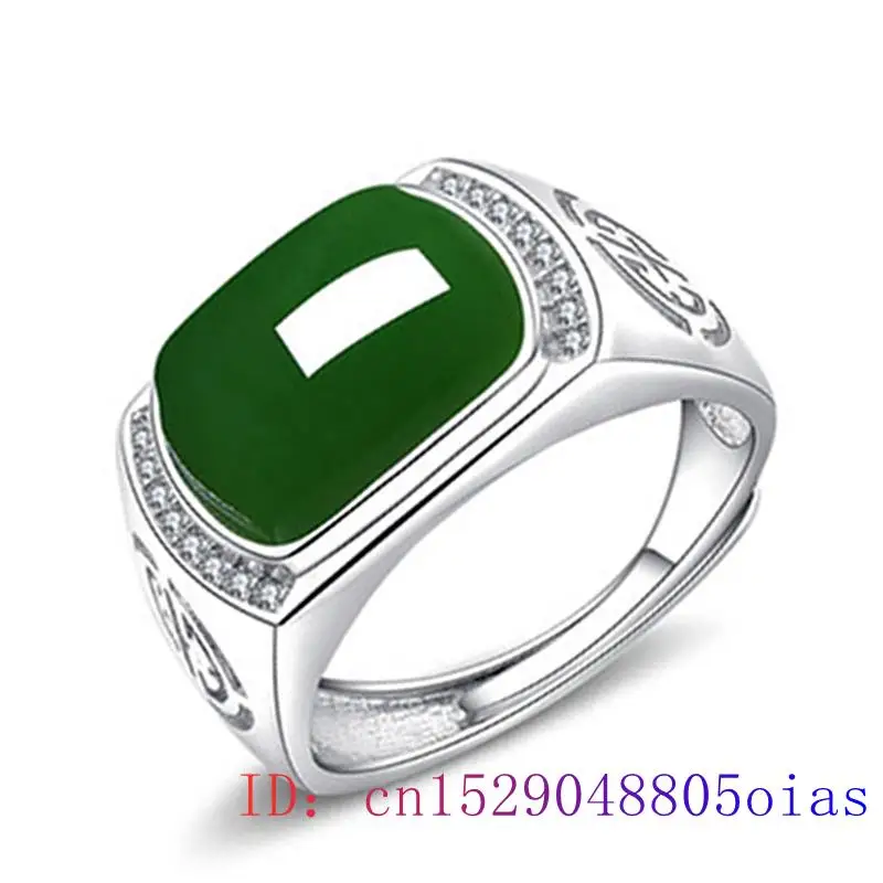 Green Jade Ring Gifts Fashion  - огляд і ціна Men'S Fashion Rings