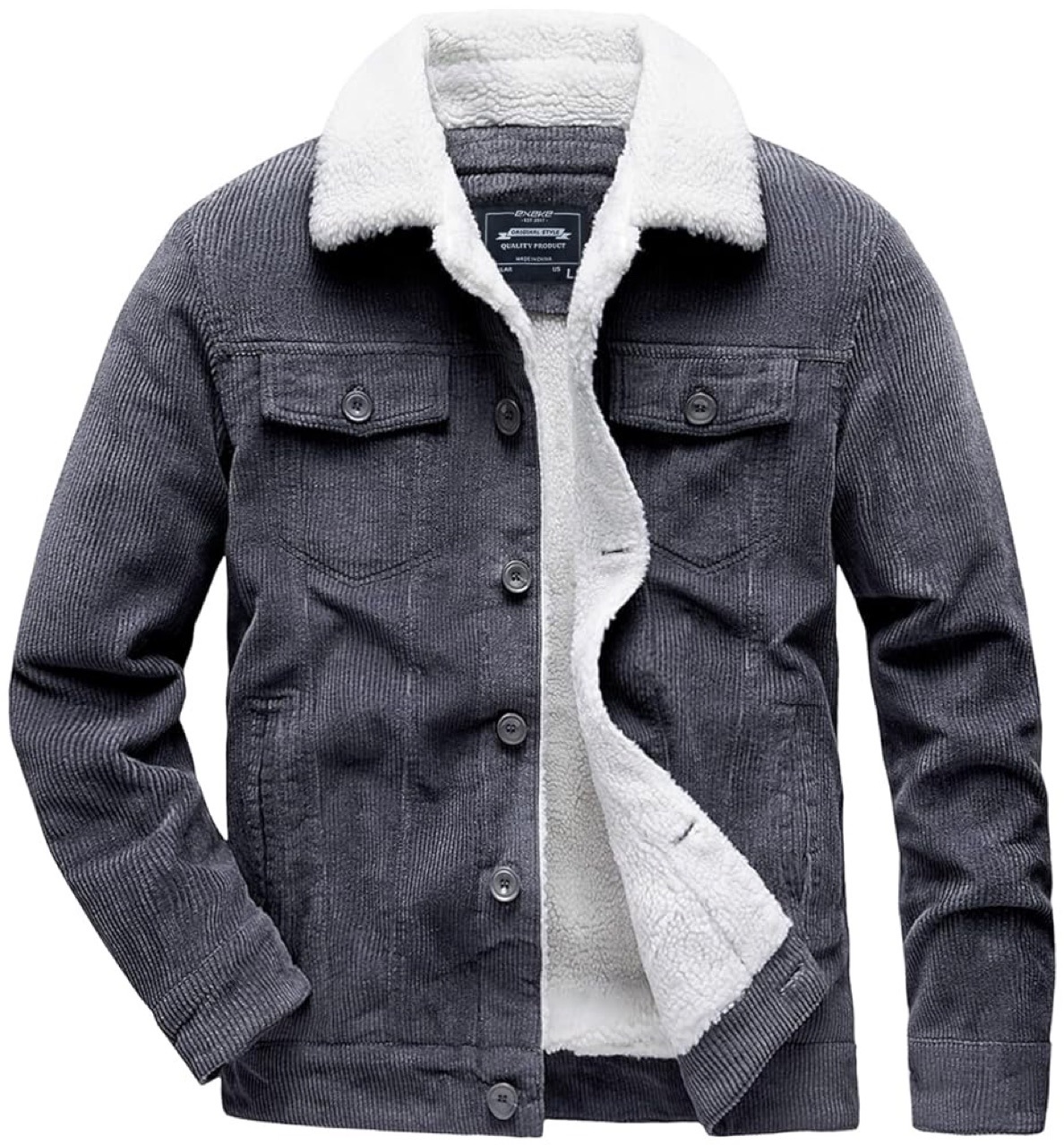 Winter Corduroy Jacket Men Vin - огляд і ціна Corduroy Jacket Men