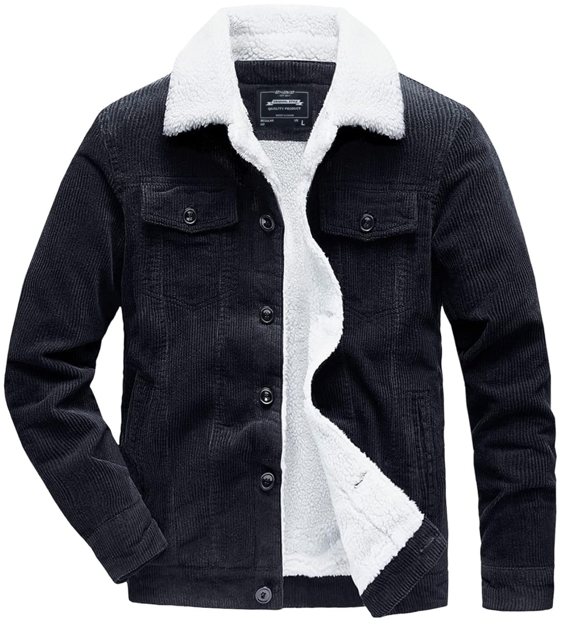 Winter Corduroy Jacket Men Vin - огляд і ціна Corduroy Jacket Men