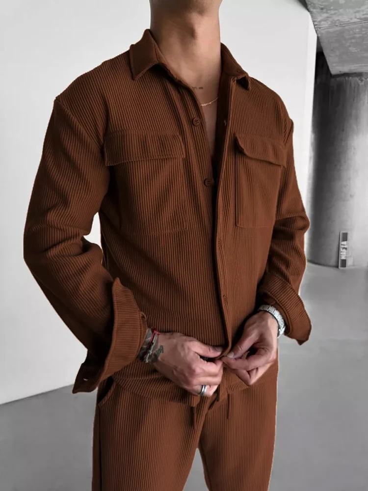 2025 Spring Casual Mens Two Pi - огляд і ціна Corduroy Jacket Men