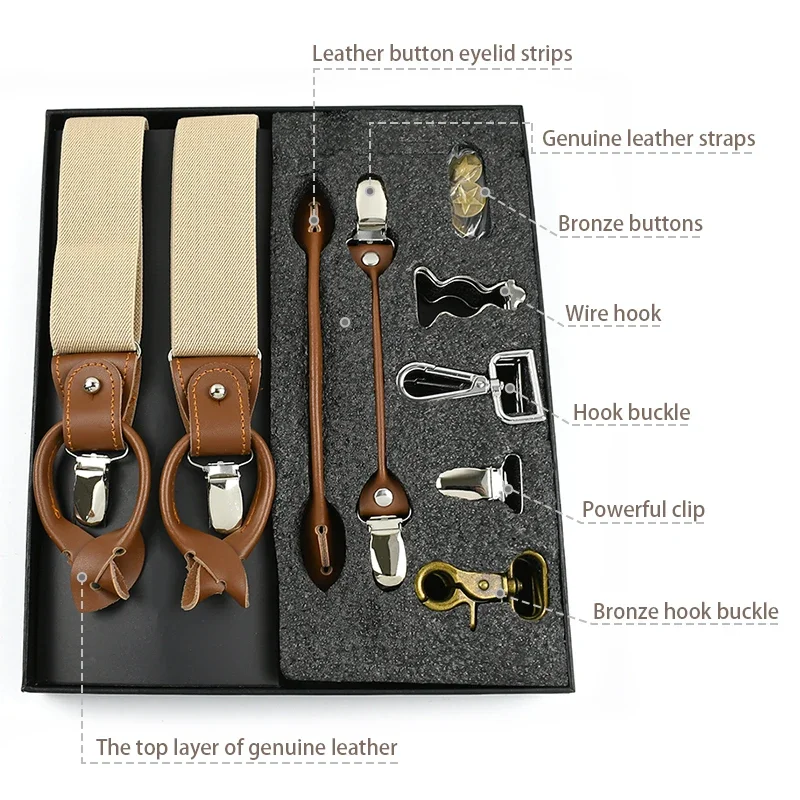 Deepeel 1Set 3.5*125cm Busines - огляд і ціна Suspenders Clip Men