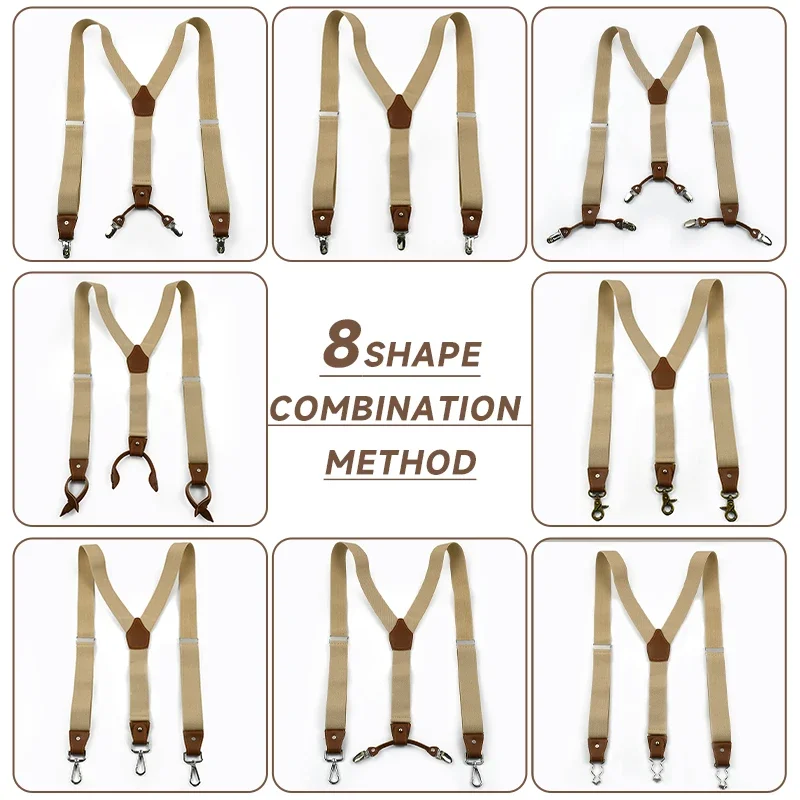 Deepeel 1Set 3.5*125cm Busines - огляд і ціна Suspenders Clip Men