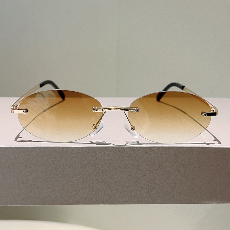 Rimless Oval Sunglasses Men Fa - огляд і ціна Men'S Fashion Rimless Glasses