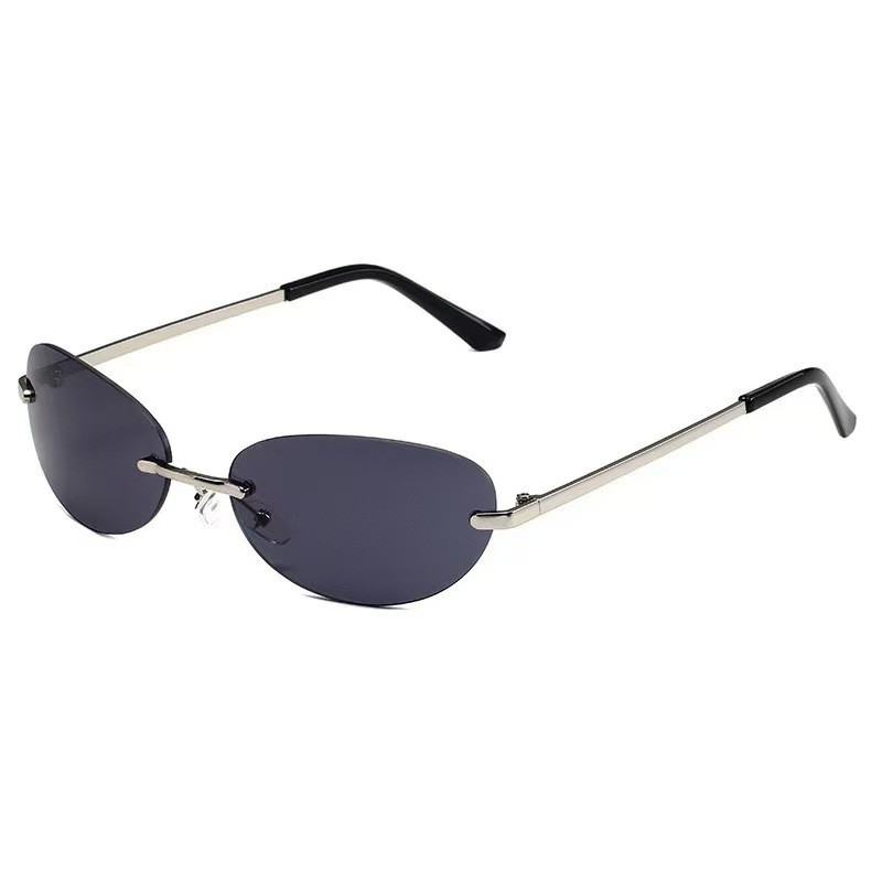 Rimless Oval Sunglasses Women  - огляд і ціна Men'S Fashion Rimless Glasses