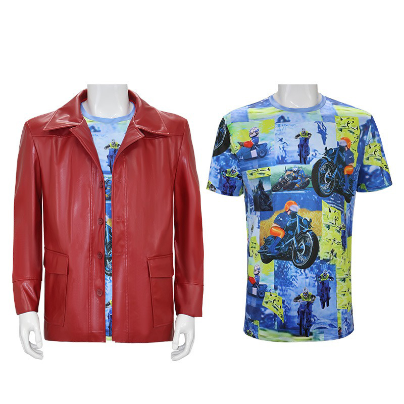 Men Red Leather Jacket Fight C - огляд і ціна Men'S Fashion Leather Jacket