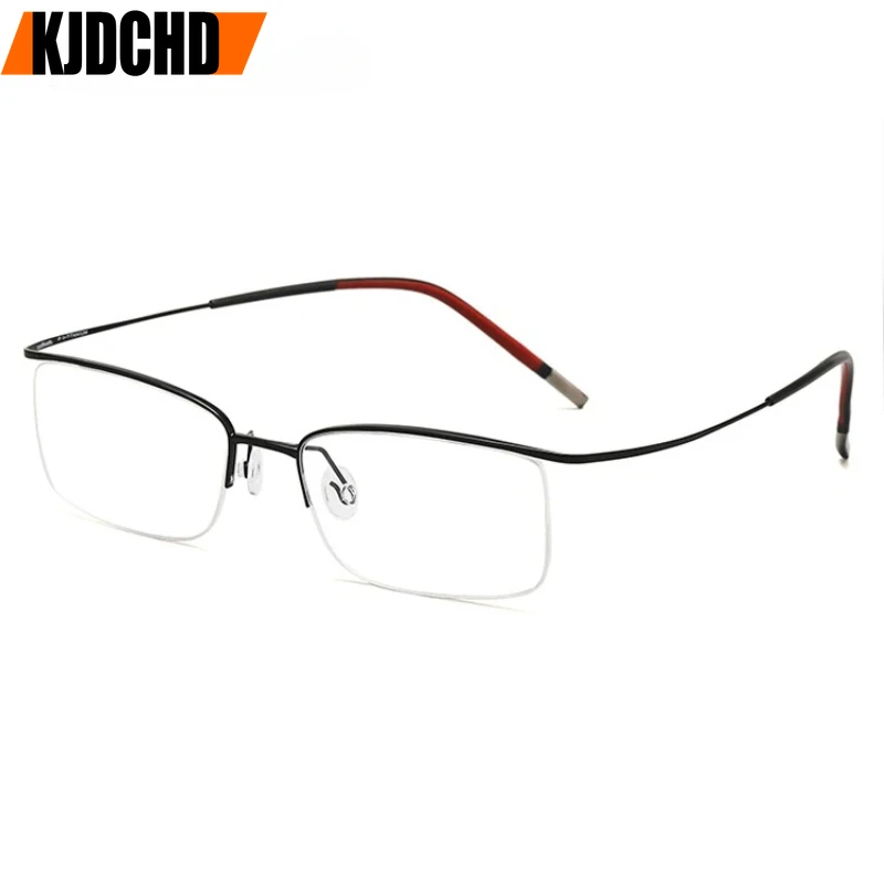 KJDCHD Eyebrow Prue Titanium O - огляд і ціна Men'S Fashion Rimless Glasses