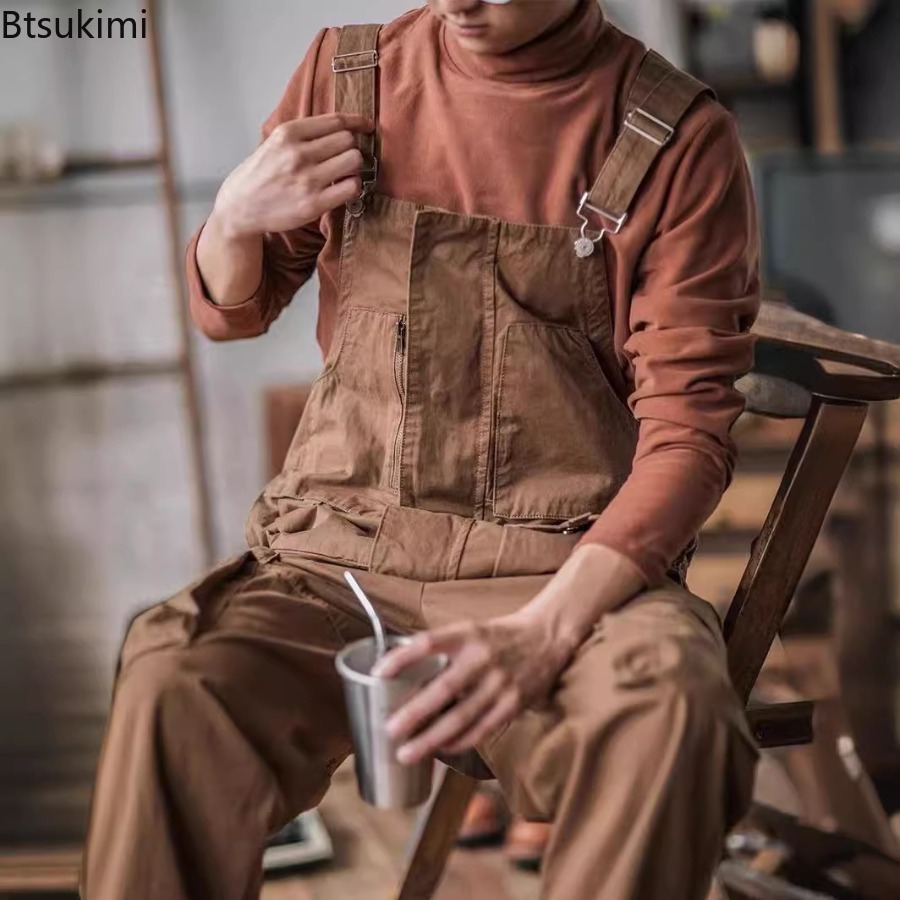 2026 Men's Retro Cotton Relaxe - огляд і ціна Men'S Fashion Overalls