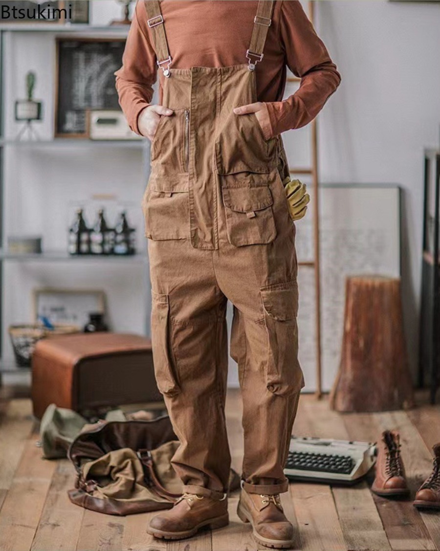 2026 Men's Retro Cotton Relaxe - огляд і ціна Men'S Fashion Overalls