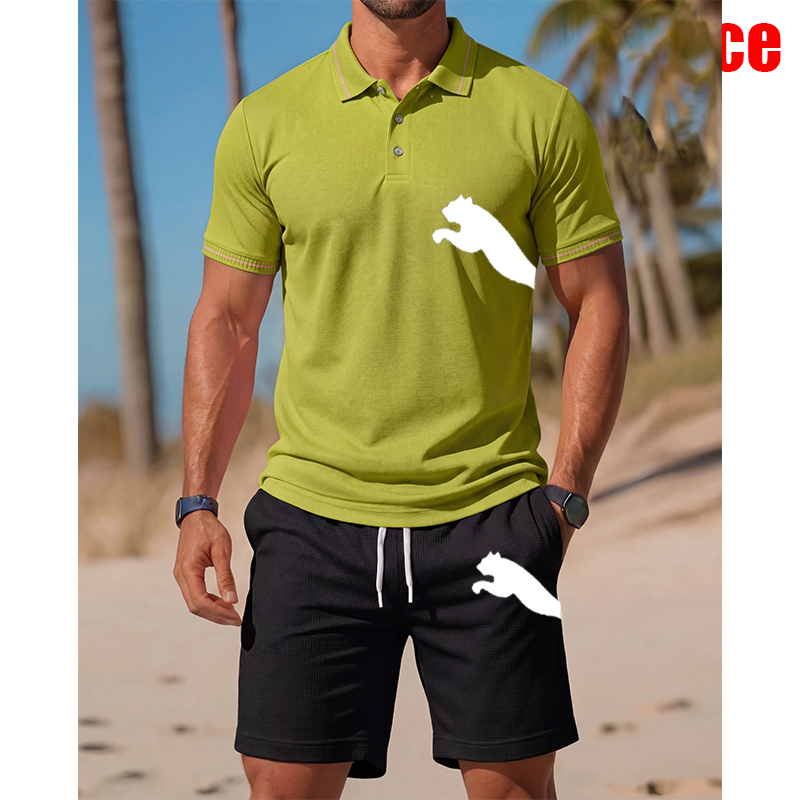 Men's Casual Short-Sleeved Pol - огляд і ціна Men'S Fashion Polo Shirt