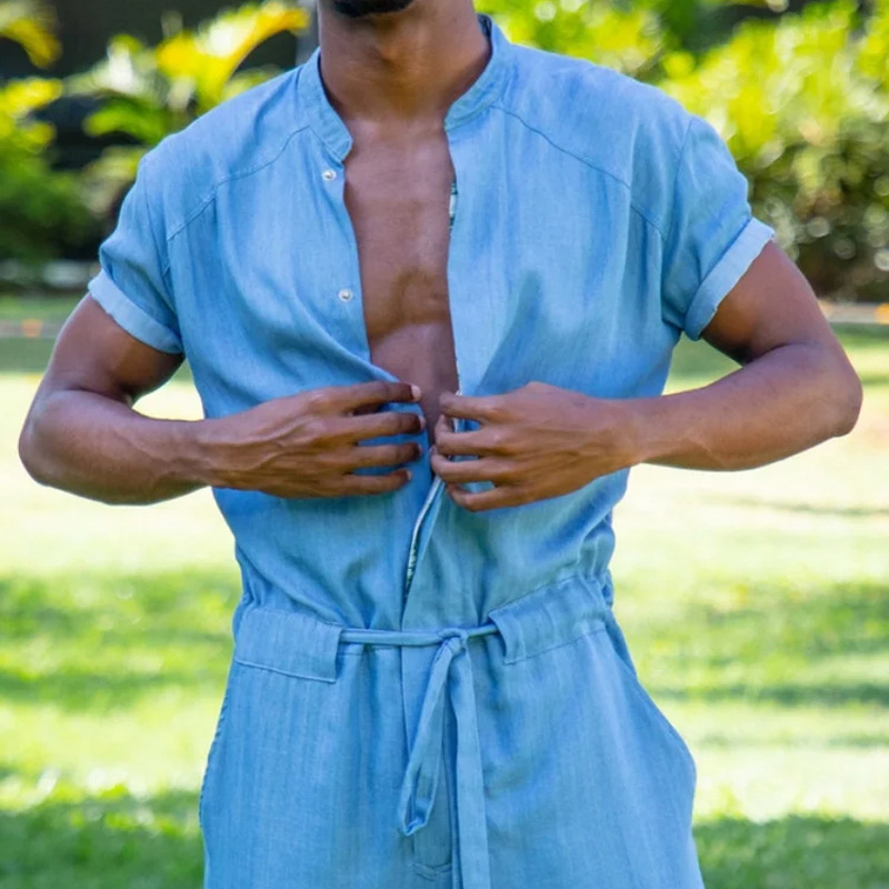 Summer New Jumpsuit Trousers W - огляд і ціна Men'S Fashion Overalls