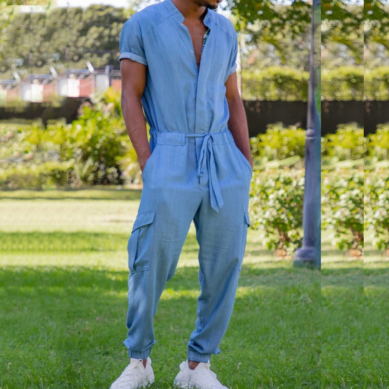 Summer New Jumpsuit Trousers W - огляд і ціна Men'S Fashion Overalls