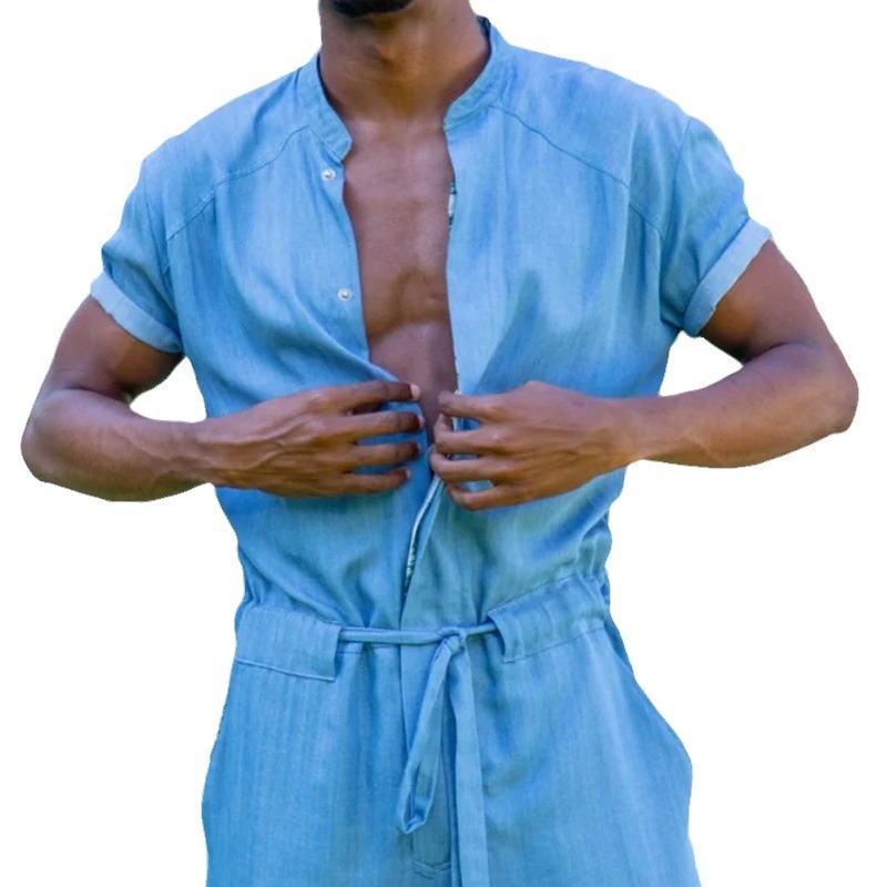 Summer New Jumpsuit Trousers W - огляд і ціна Men'S Fashion Overalls