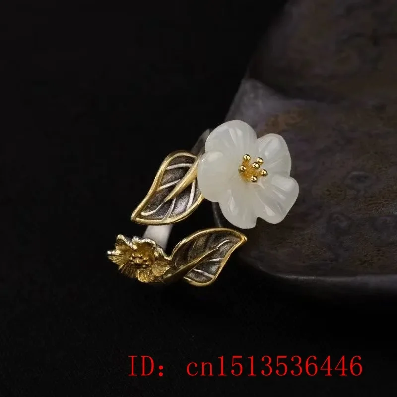 925 Silver White Hetian Jade F - огляд і ціна Men'S Fashion Rings
