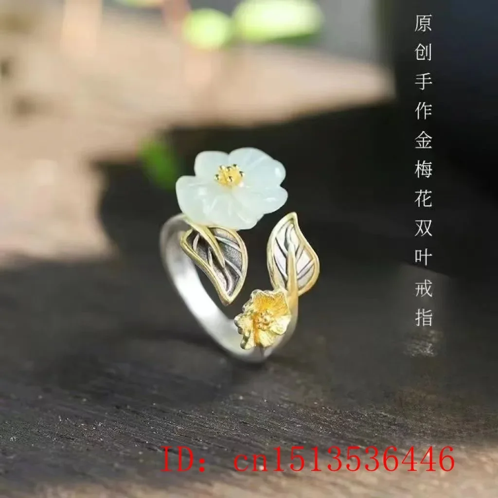 925 Silver White Hetian Jade F - огляд і ціна Men'S Fashion Rings