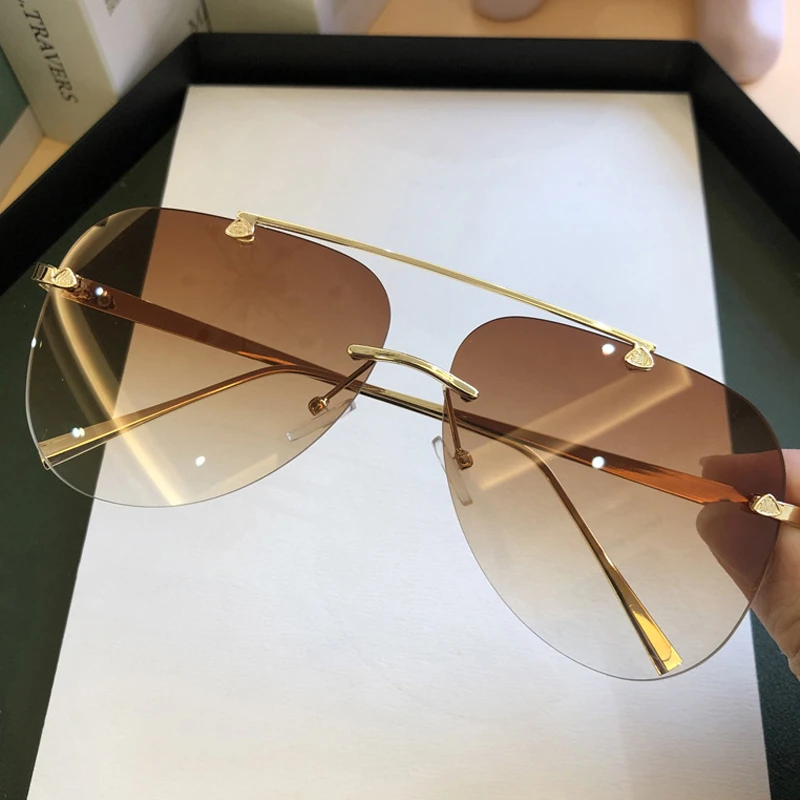 Vintage Rimless Alloy Aviation - огляд і ціна Men'S Fashion Rimless Glasses