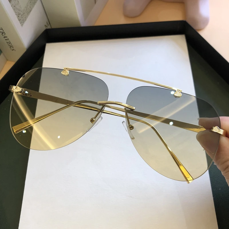 Vintage Rimless Alloy Aviation - огляд і ціна Men'S Fashion Rimless Glasses